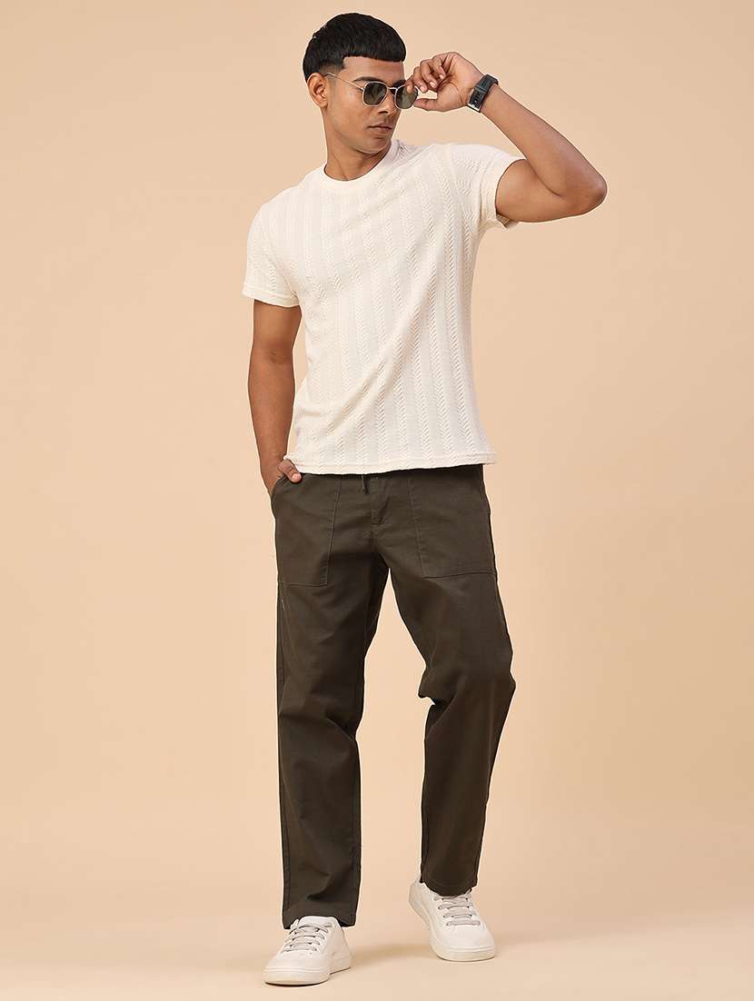 men olive cotton cargo - 22162034 -  Standard Image - 5