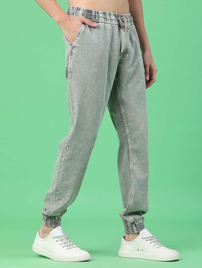 men plain mid rise relaxed fit jeans - 22162041 -  Standard Image - 3