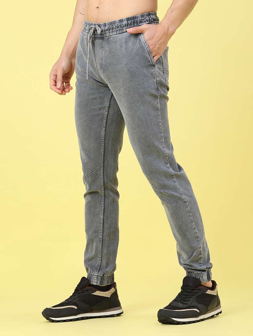 grey cotton blend jeans - 22162042 -  Standard Image - 3