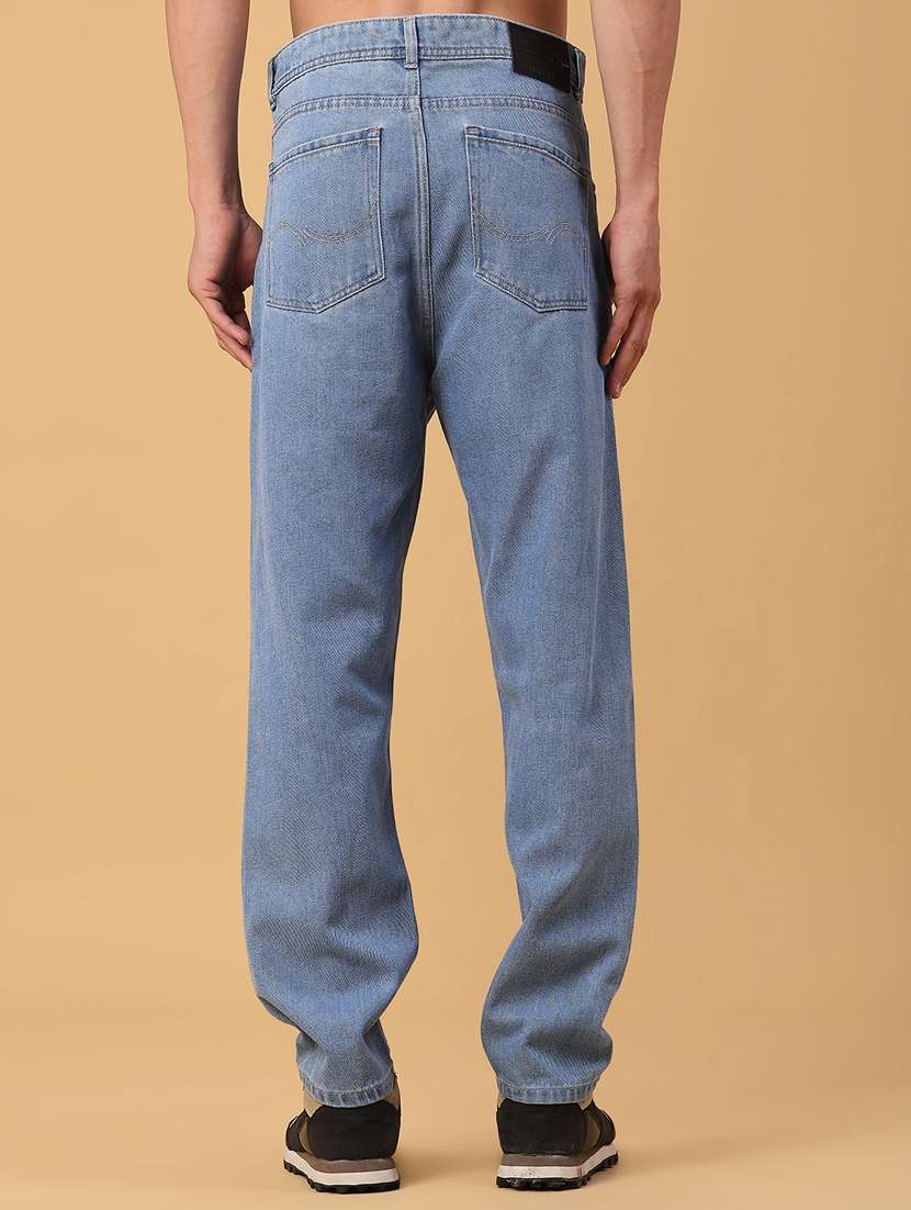 men solid mid rise relaxed fit jean - 22162044 -  Standard Image - 3
