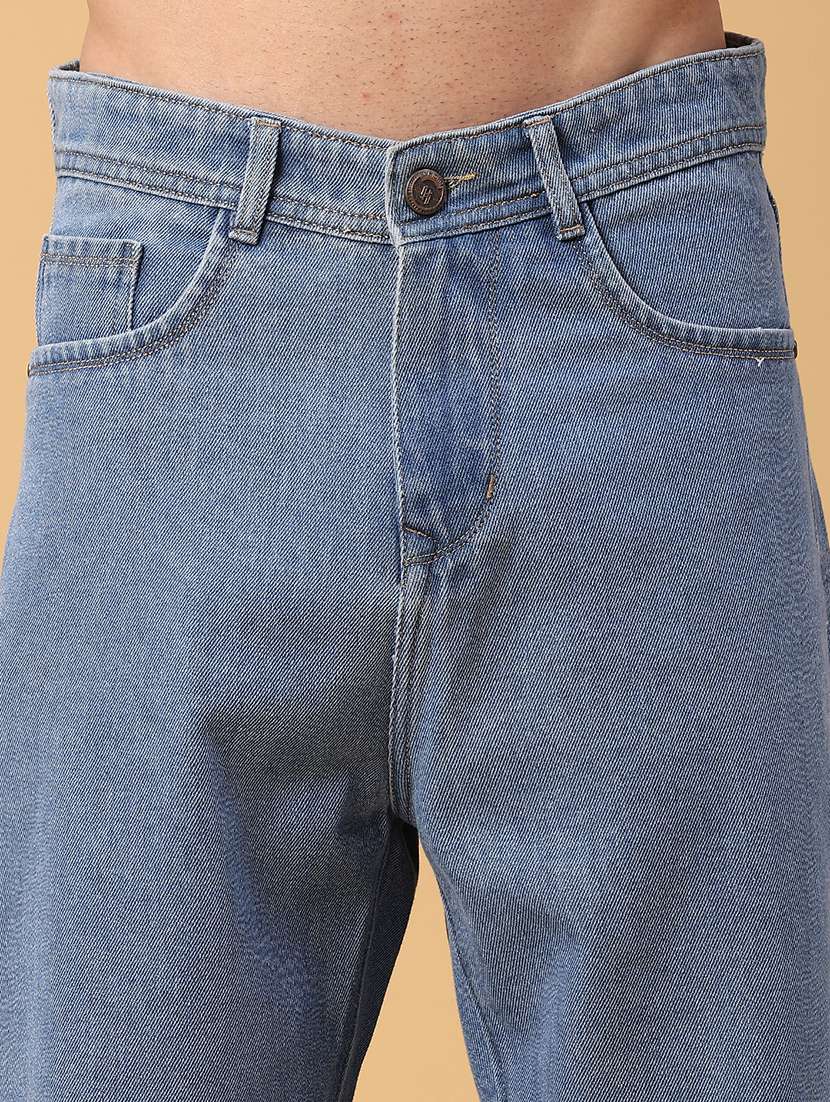 men solid mid rise relaxed fit jean - 22162044 -  Standard Image - 5