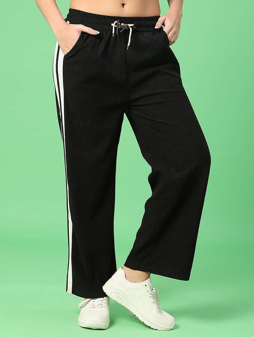 women tapered mid rise regular fit track pant