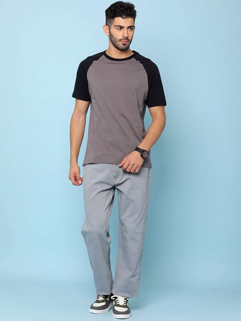 men color block raglan sleeve regular fit t-shirt - 22162143 -  Standard Image - 3