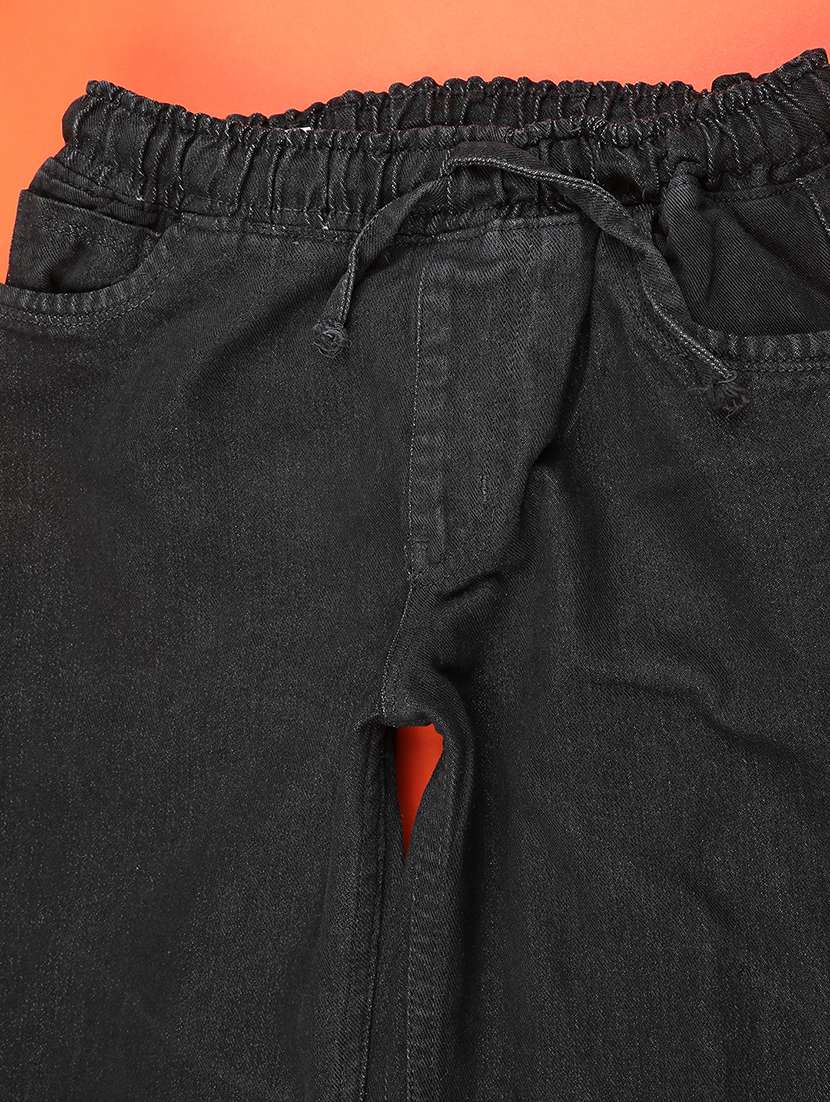 Girls Solid Mid Rise Straight Jean - 22162145 -  Standard Image - 3