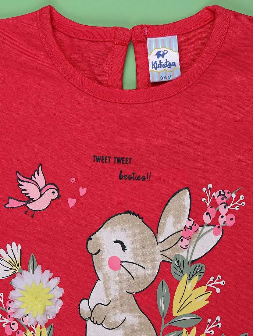 girls printed short sleeve co-ord set - 22162154 -  Standard Image - 3