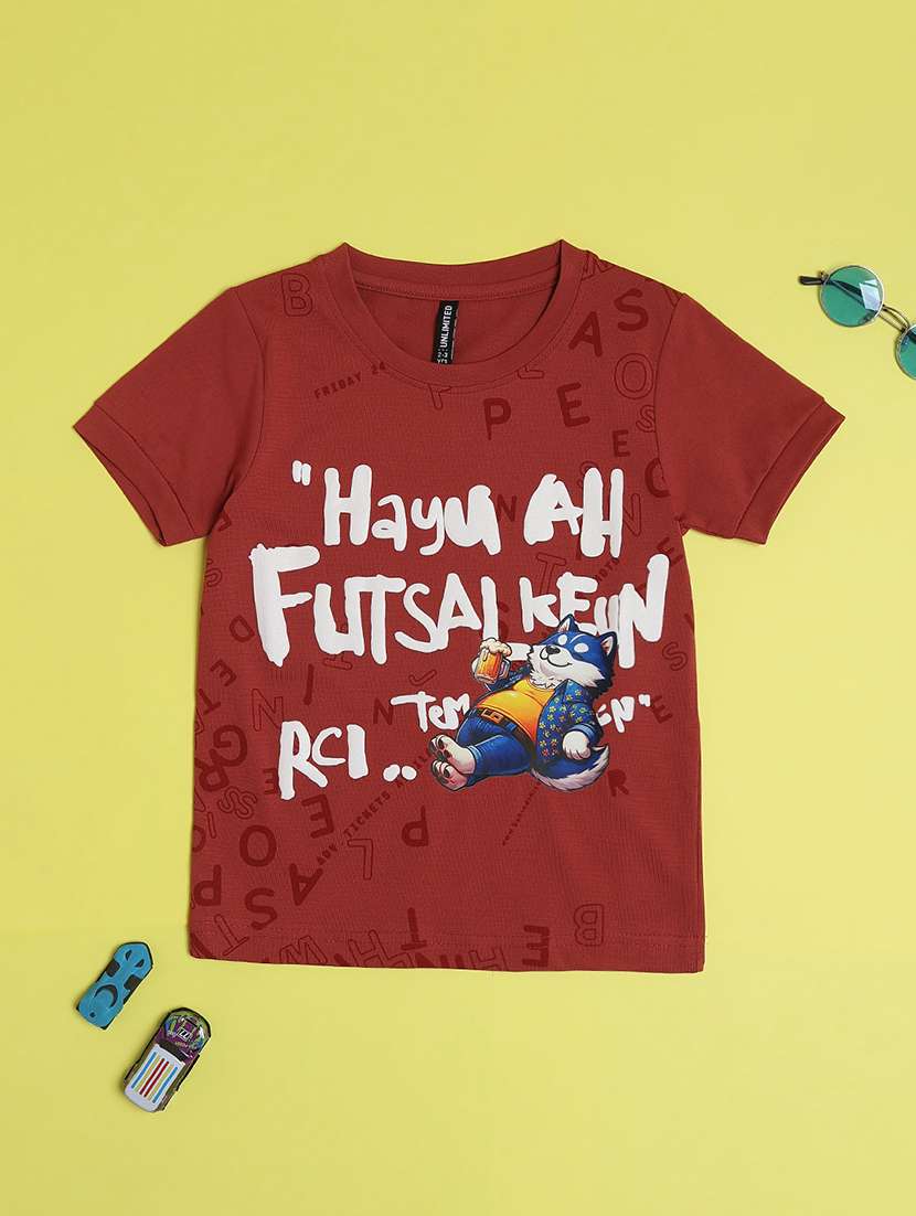 boys printed short sleeve t-shirt