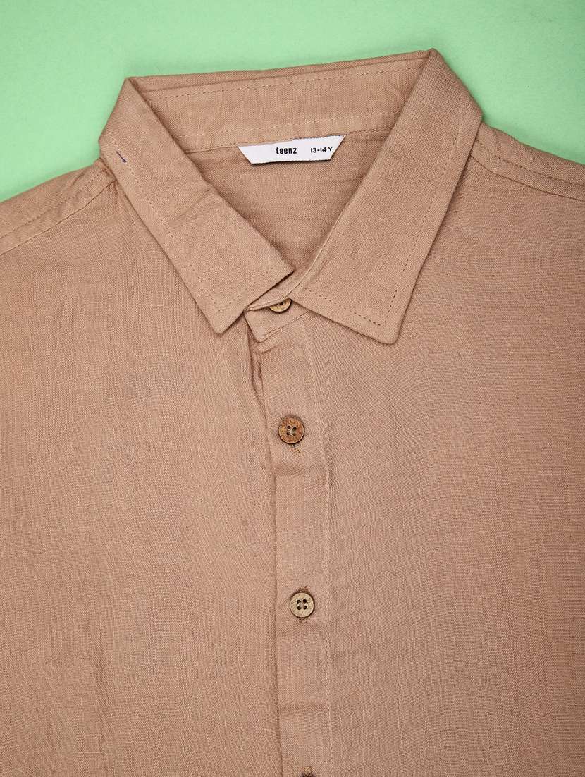 men solid long sleeve regualr fit casual shirt - 22162250 -  Standard Image - 3