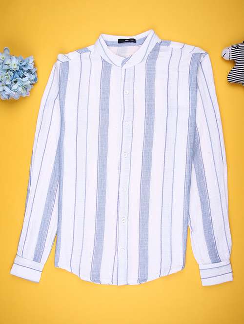 men striped long sleeve regualr fit casual shirt - 22162255 -  Standard Image - 0
