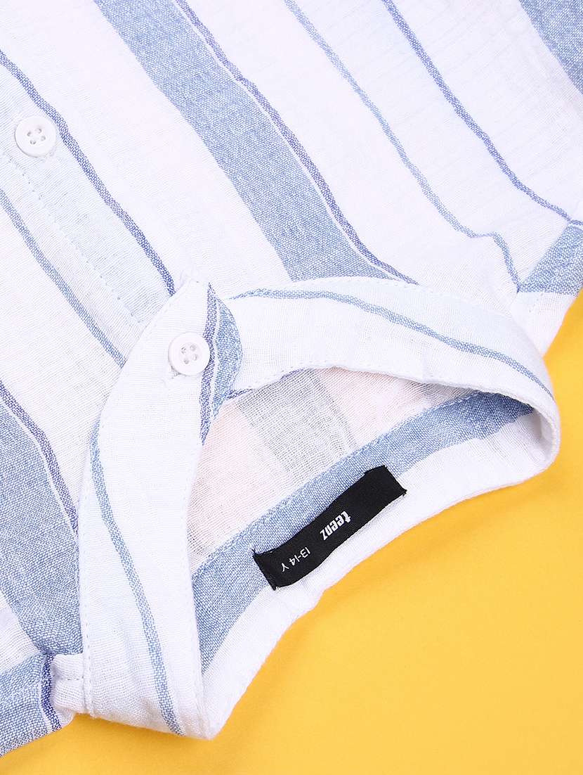 men striped long sleeve regualr fit casual shirt - 22162255 -  Standard Image - 3