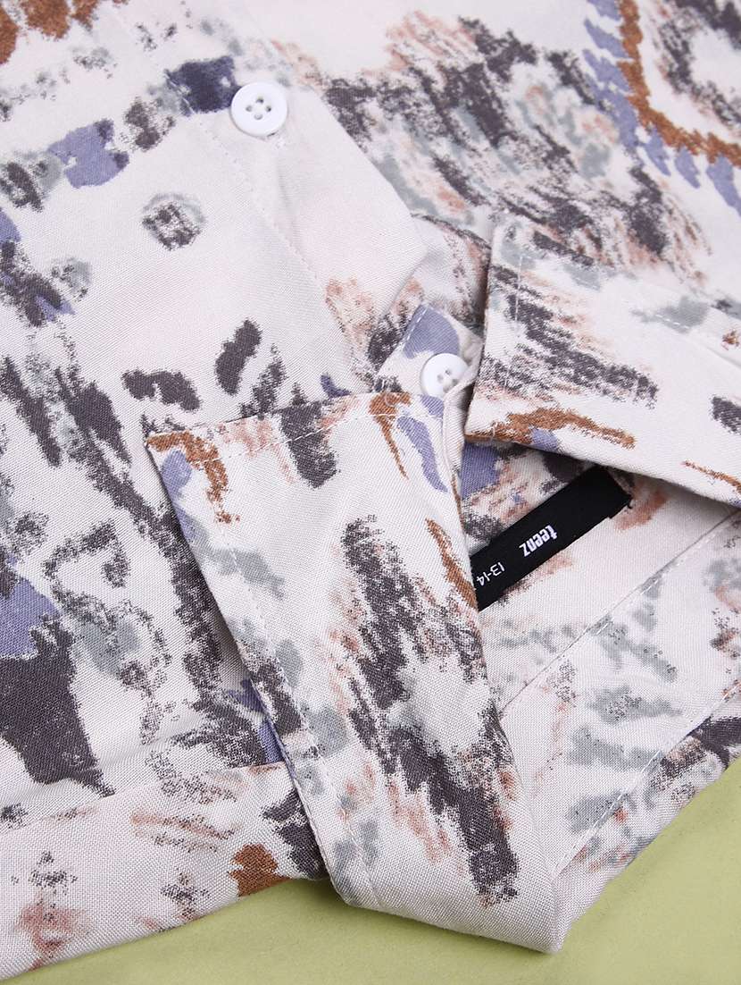 men printed long sleeve regualr fit casual shirt - 22162256 -  Standard Image - 3