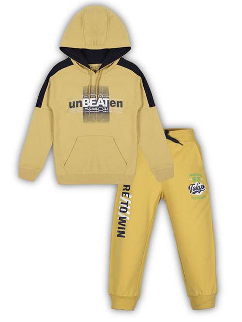 boys printed long sleeve hooded full length set - 22162281 -  Standard Image - 0