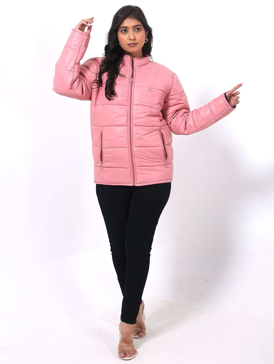 women long sleeve back print pruffer jacket - 22162293 -  Standard Image - 3