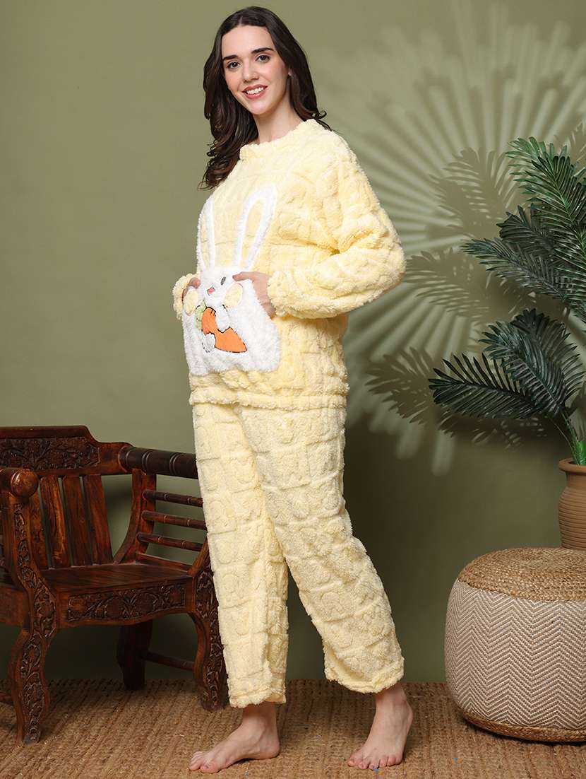 women long sleeve nightwear pyjama set - 22162304 -  Standard Image - 3
