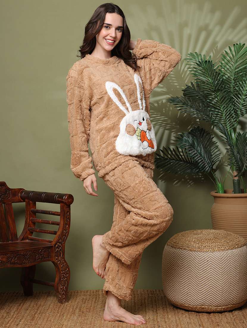 women long sleeve nightwear pyjama set - 22162306 -  Standard Image - 3