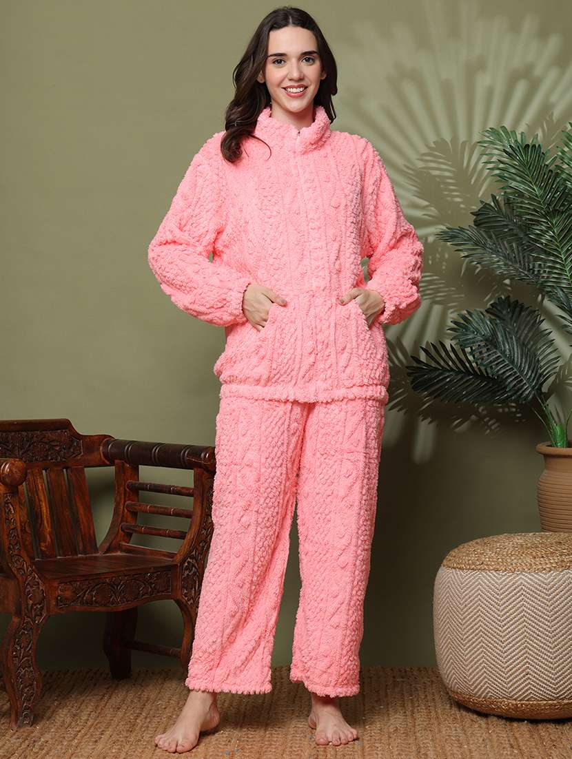 women long sleeve nightwear pyjama set