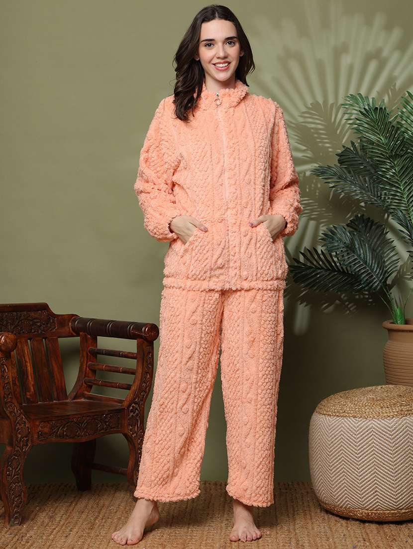 women long sleeve nightwear pyjama set