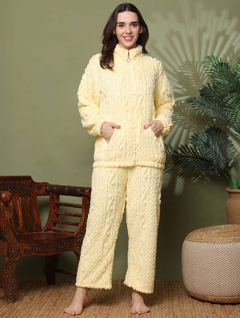 women long sleeve nightwear pyjama set