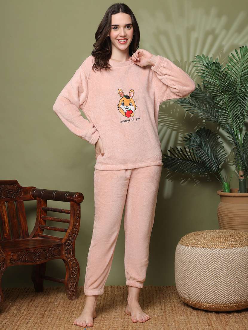 women long sleeve nightwear pyjama set