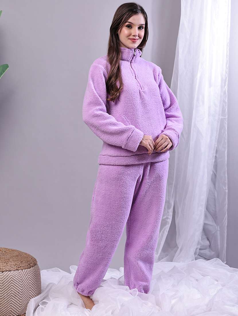 lavender wool combos nightwear - 22162326 -  Standard Image - 3