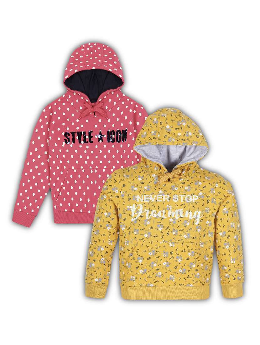 kids pack of 2 long sleeve sweatshirt