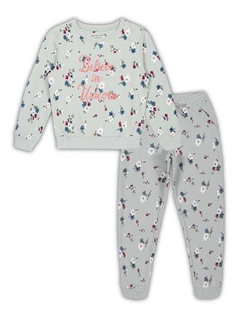 girls printed long sleeve full length set - 22162355 - Standard Image - 0
