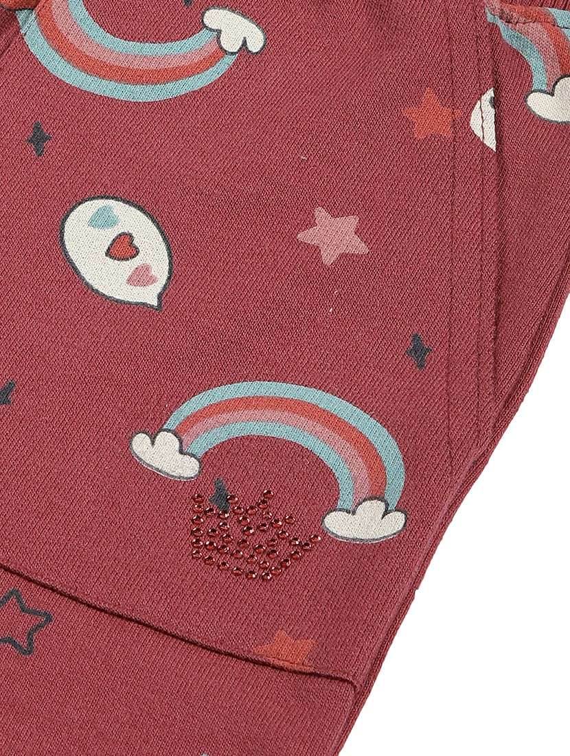 girls printed long sleeve hooded full length set - 22162358 - Standard Image - 5