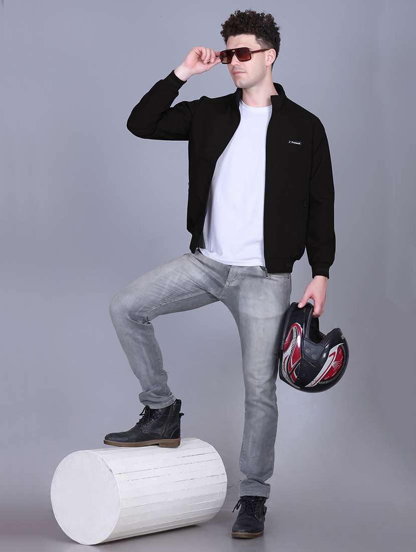 men solid long sleeve regualr fit reversible casual jacket - 22162367 -  Standard Image - 3