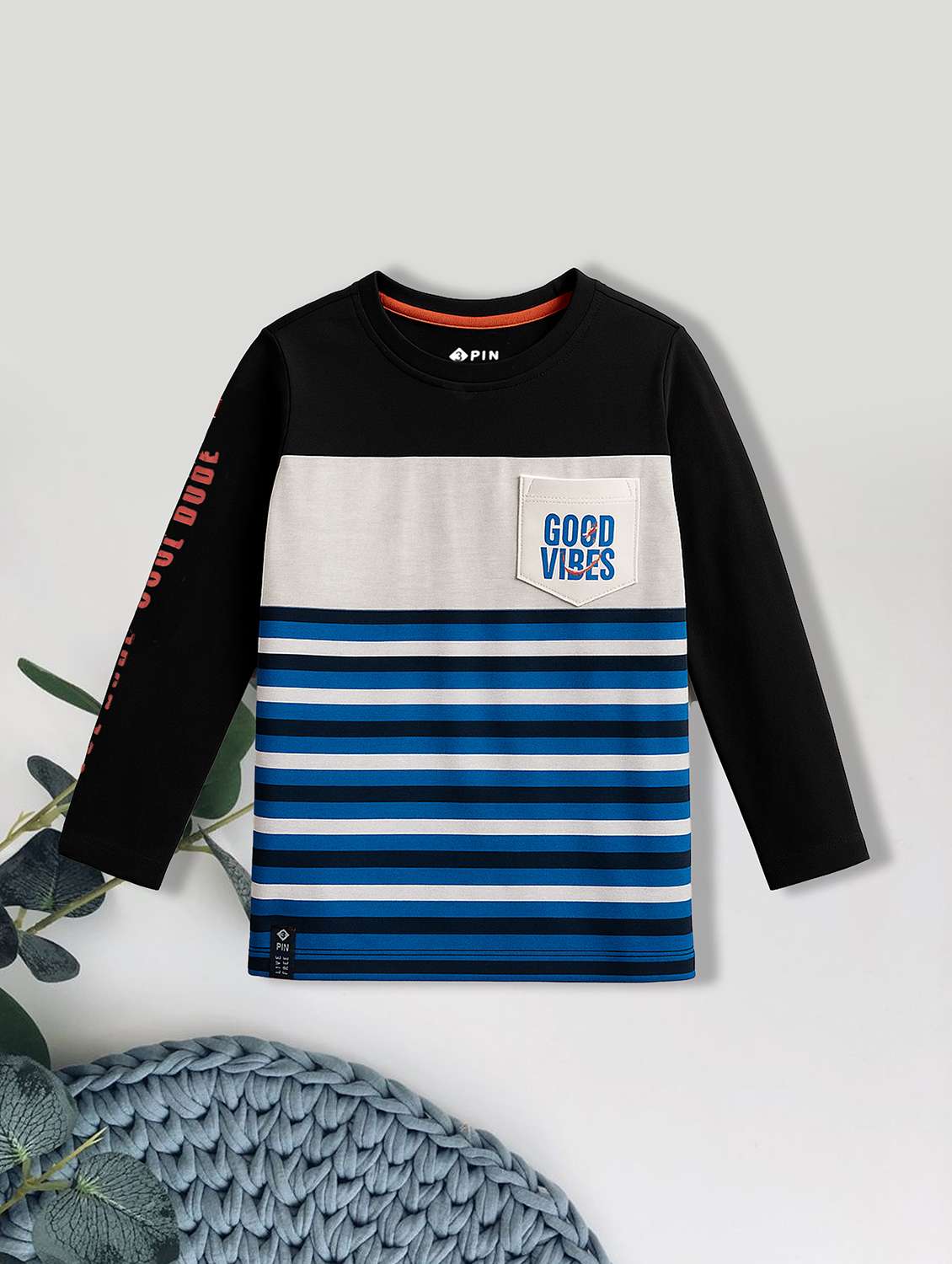 boys pack of 5 printed long sleeve t-shirt - 22162408 -  Standard Image - 5