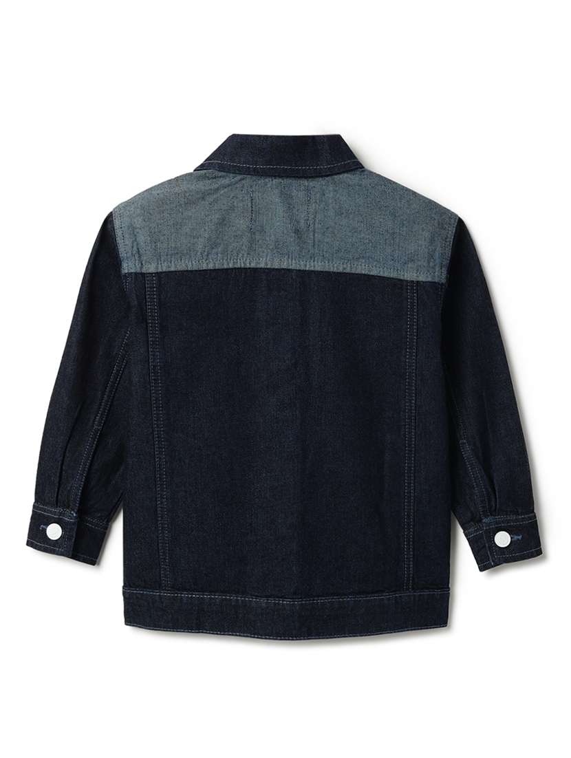 boys color blocked long sleeve shacket - 22162445 -  Standard Image - 3