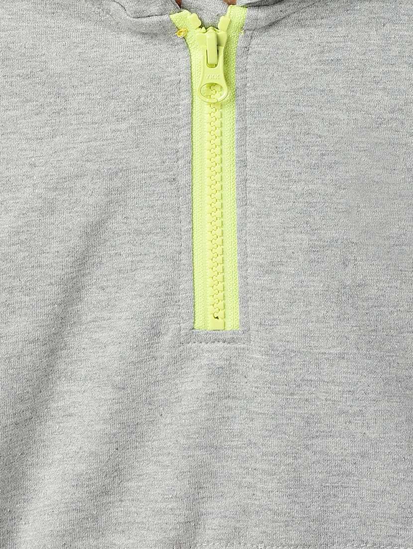 girls printed long sleeve cropped sweatshirt - 22162449 -  Standard Image - 5