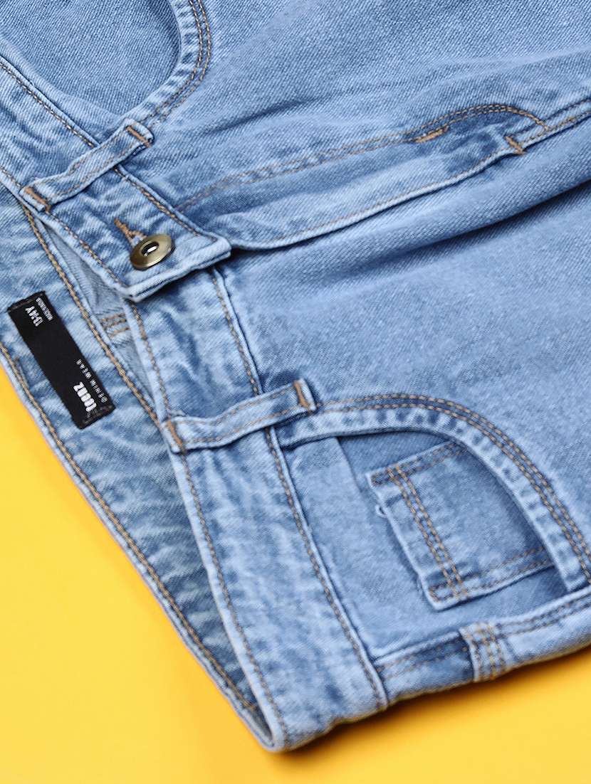 girls plain mid rise relaxed fit jeans - 22162470 -  Standard Image - 3