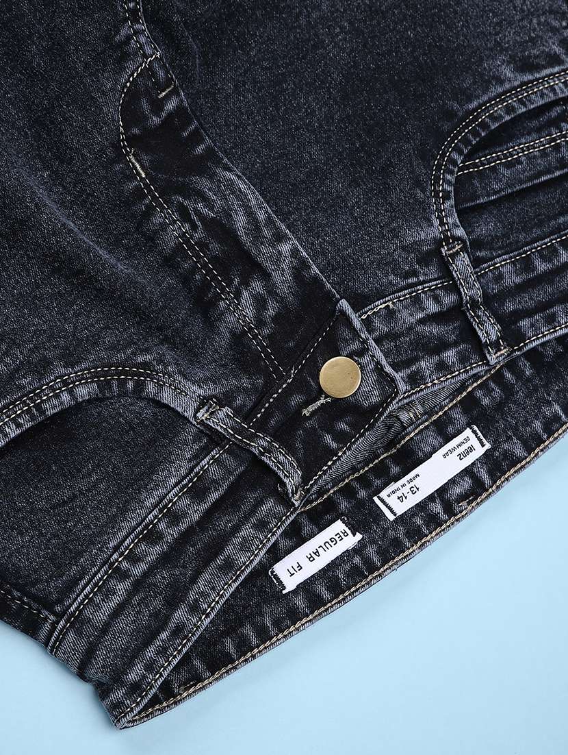 girls solid mid rise relaxed fit cargo - 22162471 -  Standard Image - 3