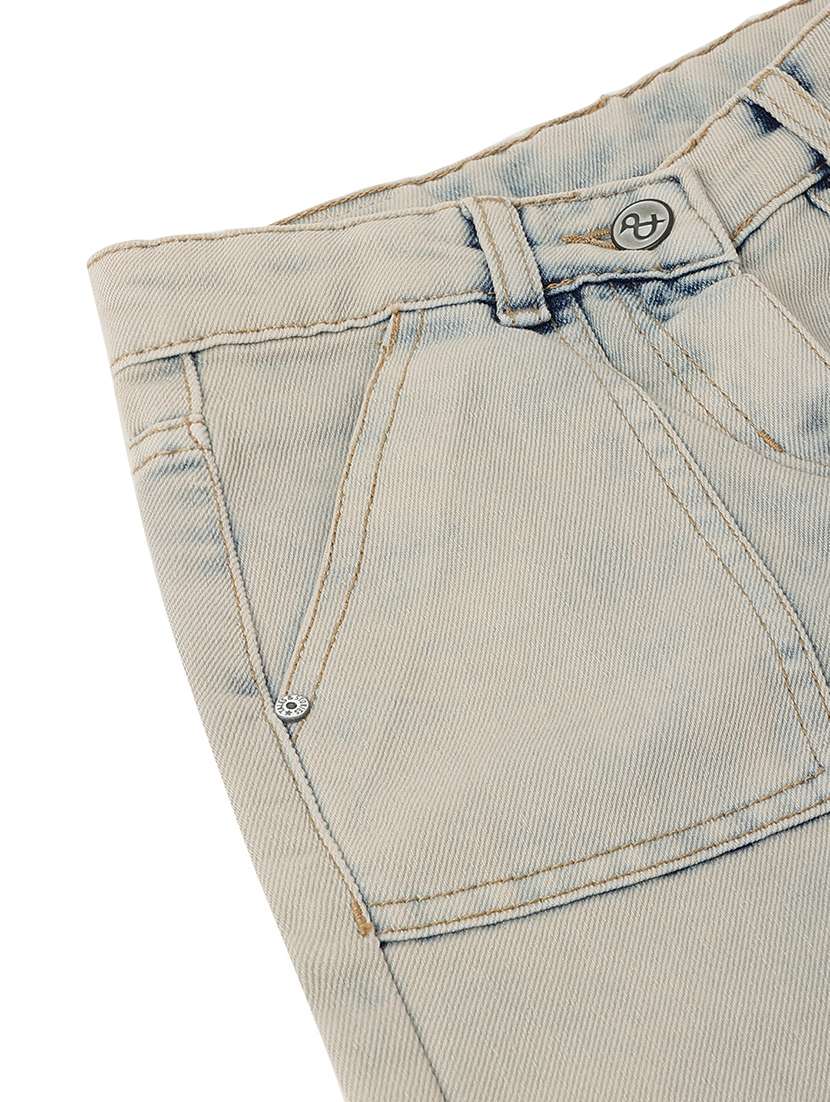 girls solid mid rise wide leg jean - 22162472 -  Standard Image - 3