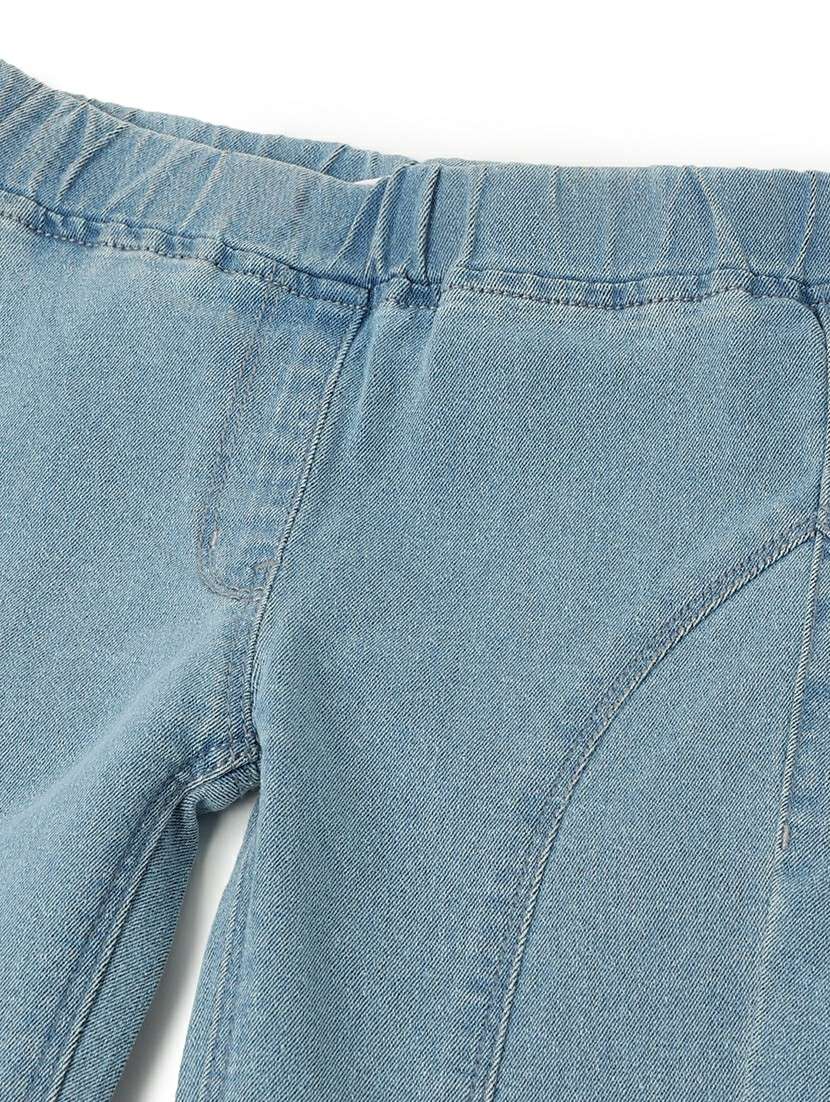 girls solid mid rise slim fit jegging - 22162473 -  Standard Image - 3