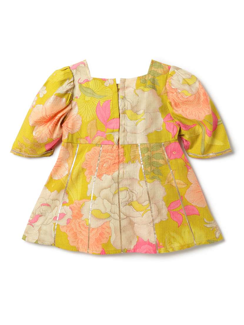 girls floral print kurta and sharara set  - 22162501 -  Standard Image - 5