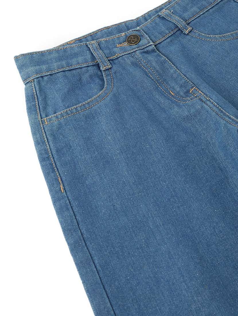 girls solid mid rise straight jean - 22162503 -  Standard Image - 3