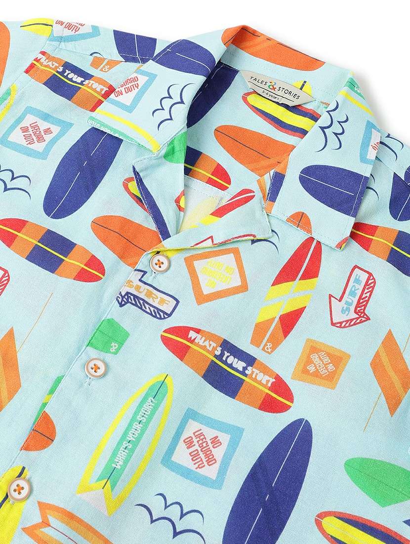 boys printed short sleeve shirt - 22162507 -  Standard Image - 3