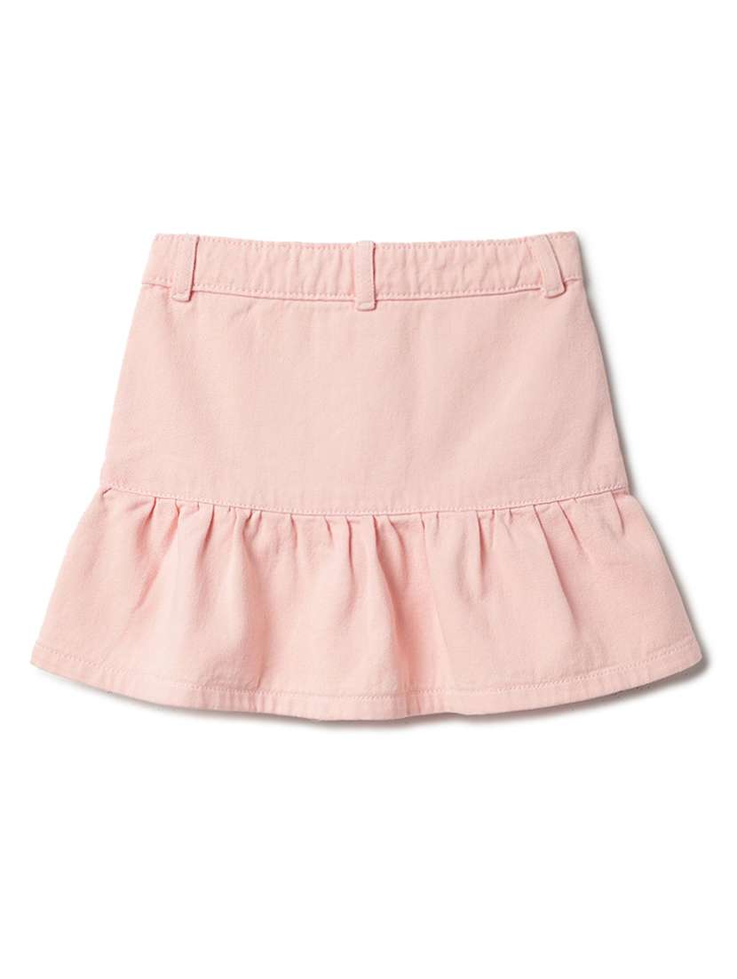 girls solid mdid rise tiered skirt - 22162509 -  Standard Image - 5