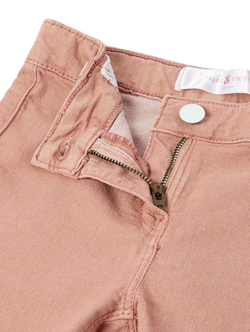 girls solid mid rise slim fit jean - 22162540 -  Standard Image - 3