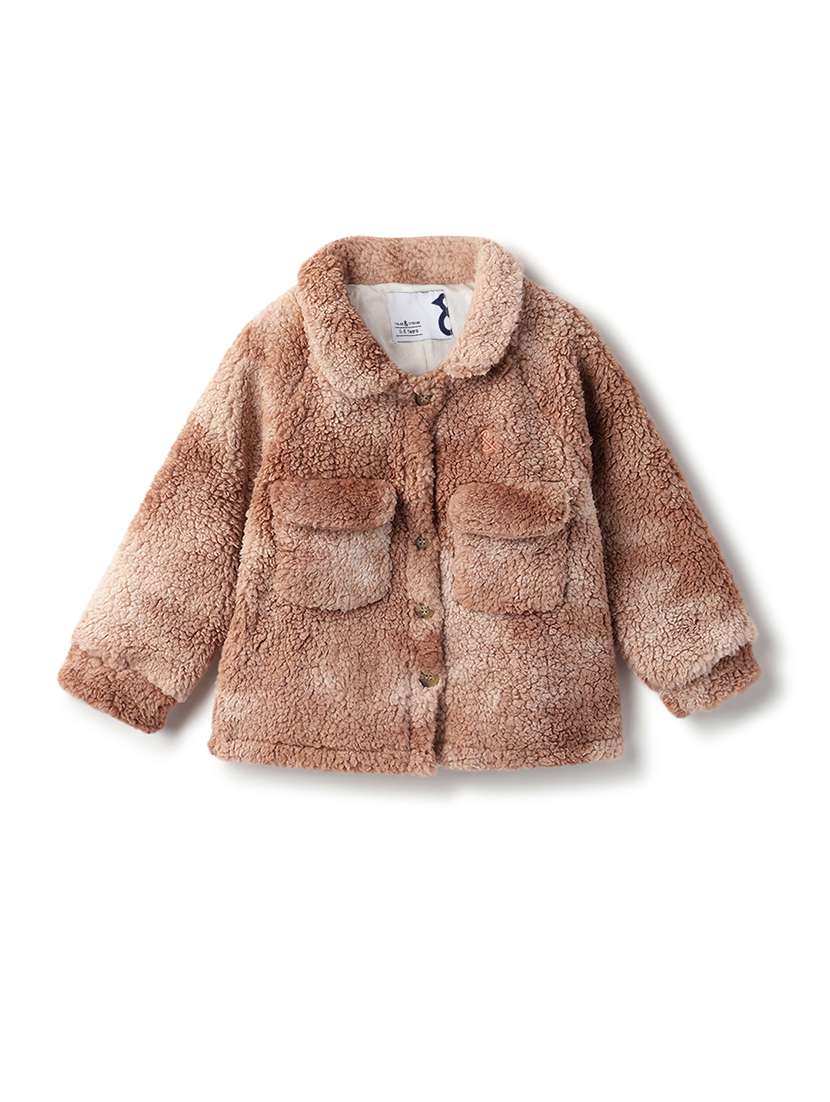 kids self designed long sleeve regular jacket