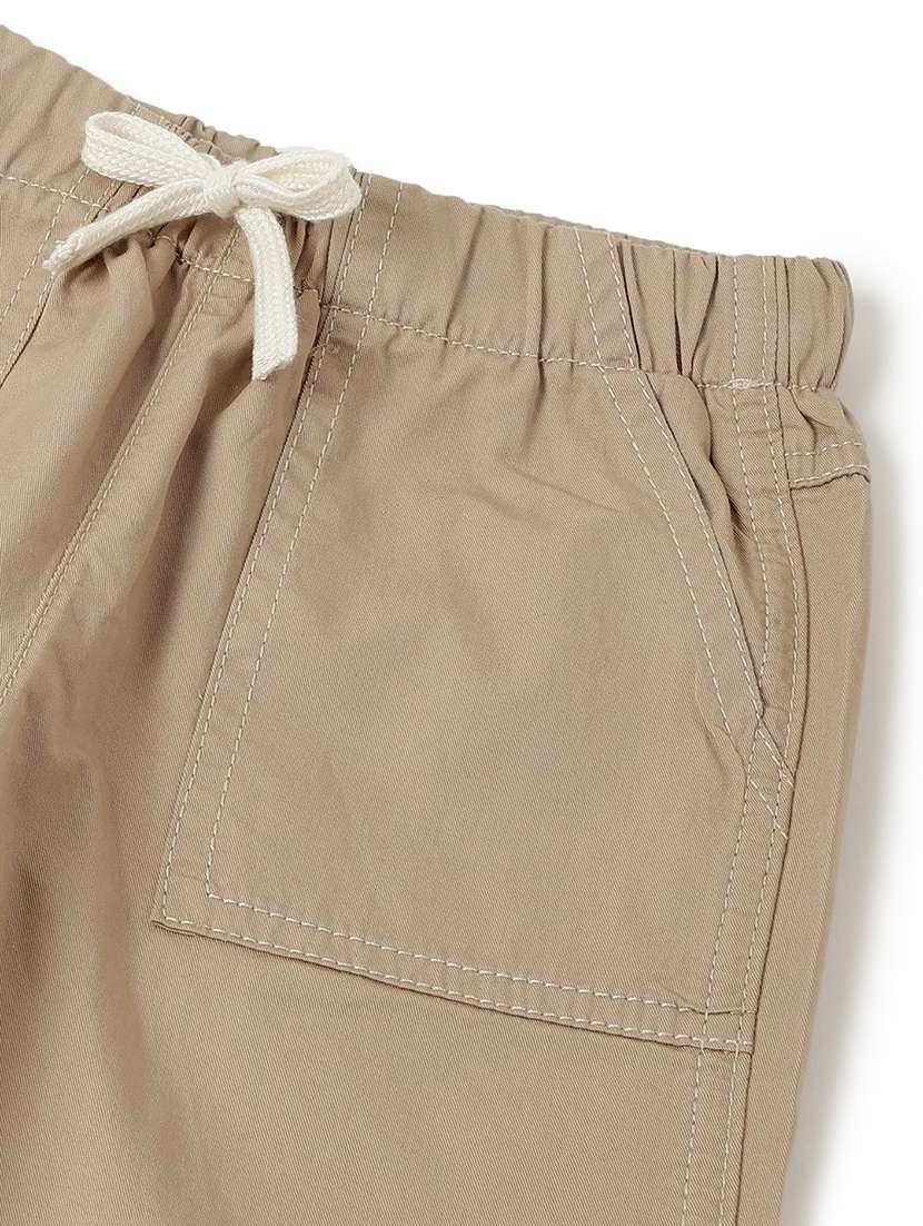 beige cotton casual trouser - 22162543 -  Standard Image - 3