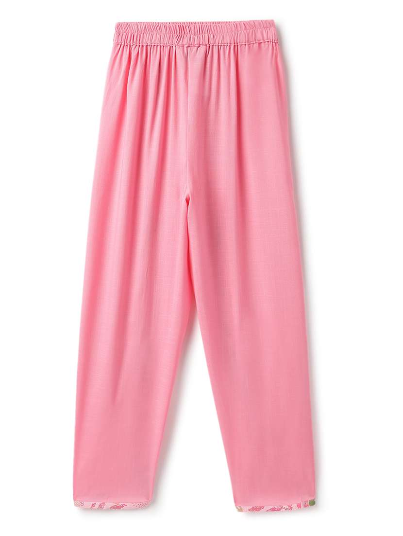 girls printed puff sleeve kurta and dhoti set - 22162550 -  Standard Image - 5