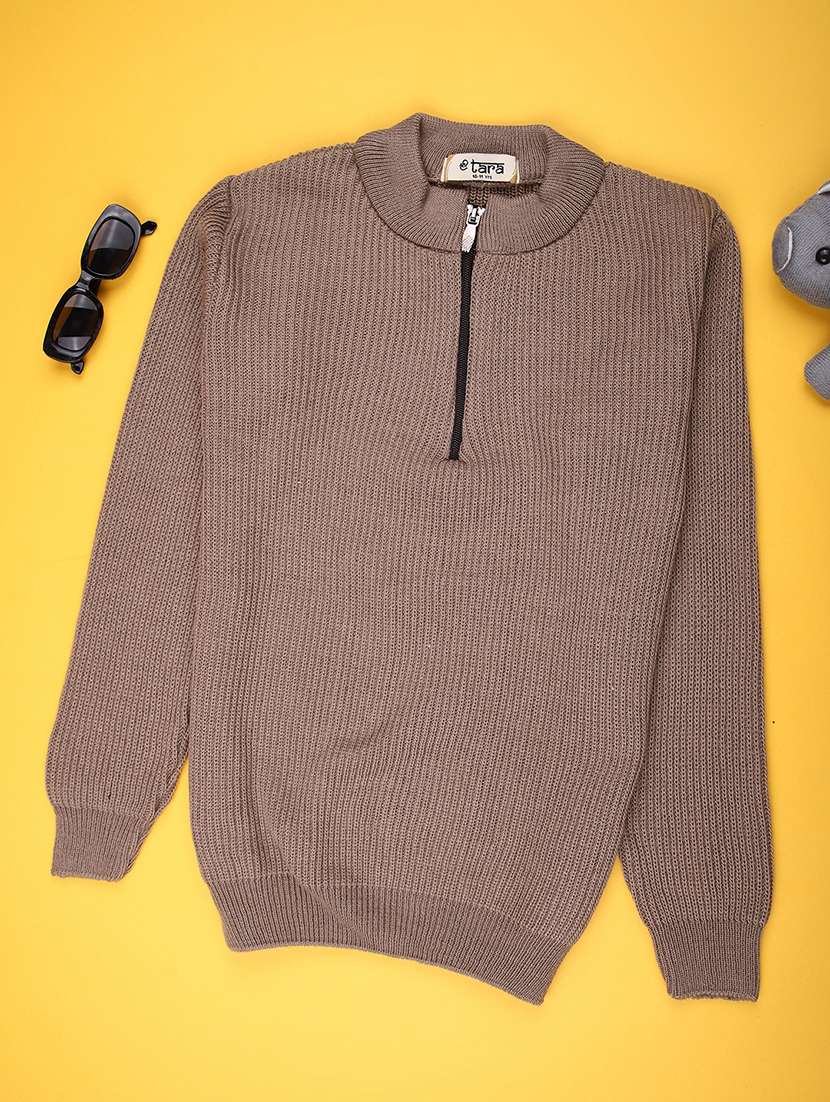 boys self designed long sleeve sweater