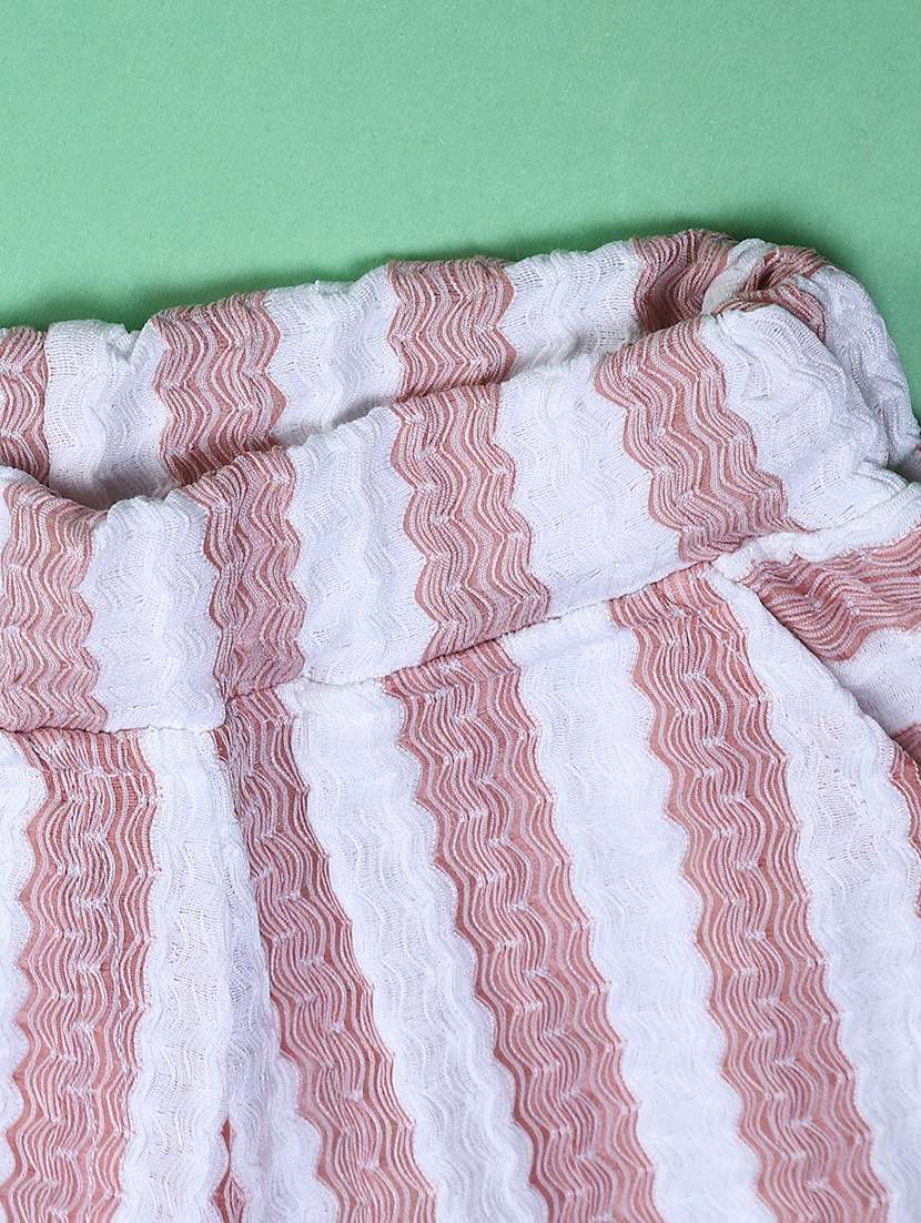 girls striped top and trouser co-ord set - 22162974 -  Standard Image - 5