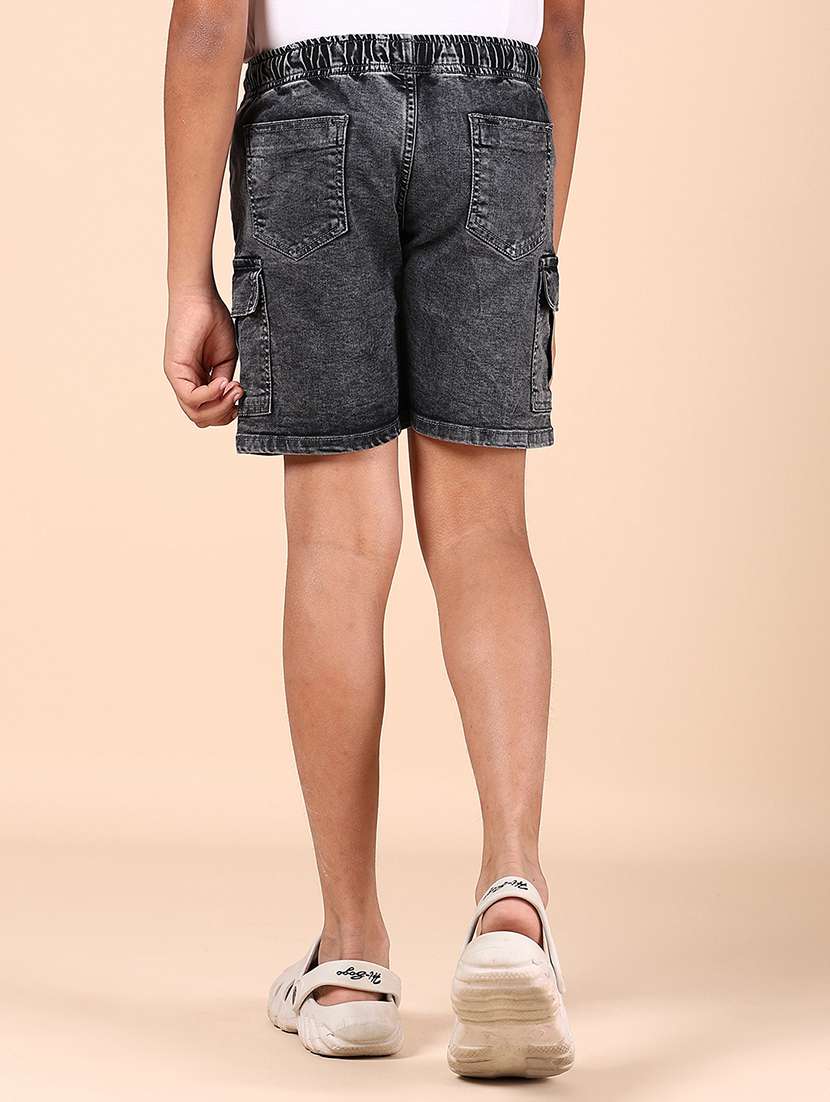 boys grey cotton shorts - 22163068 -  Standard Image - 3