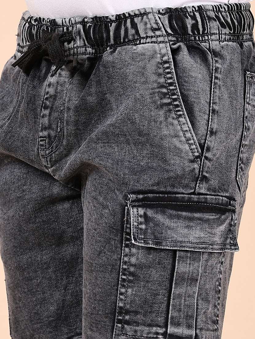 boys grey cotton shorts - 22163068 -  Standard Image - 5