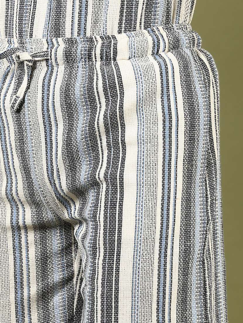men striped mid rise regular fit shorts - 22163266 -  Standard Image - 5