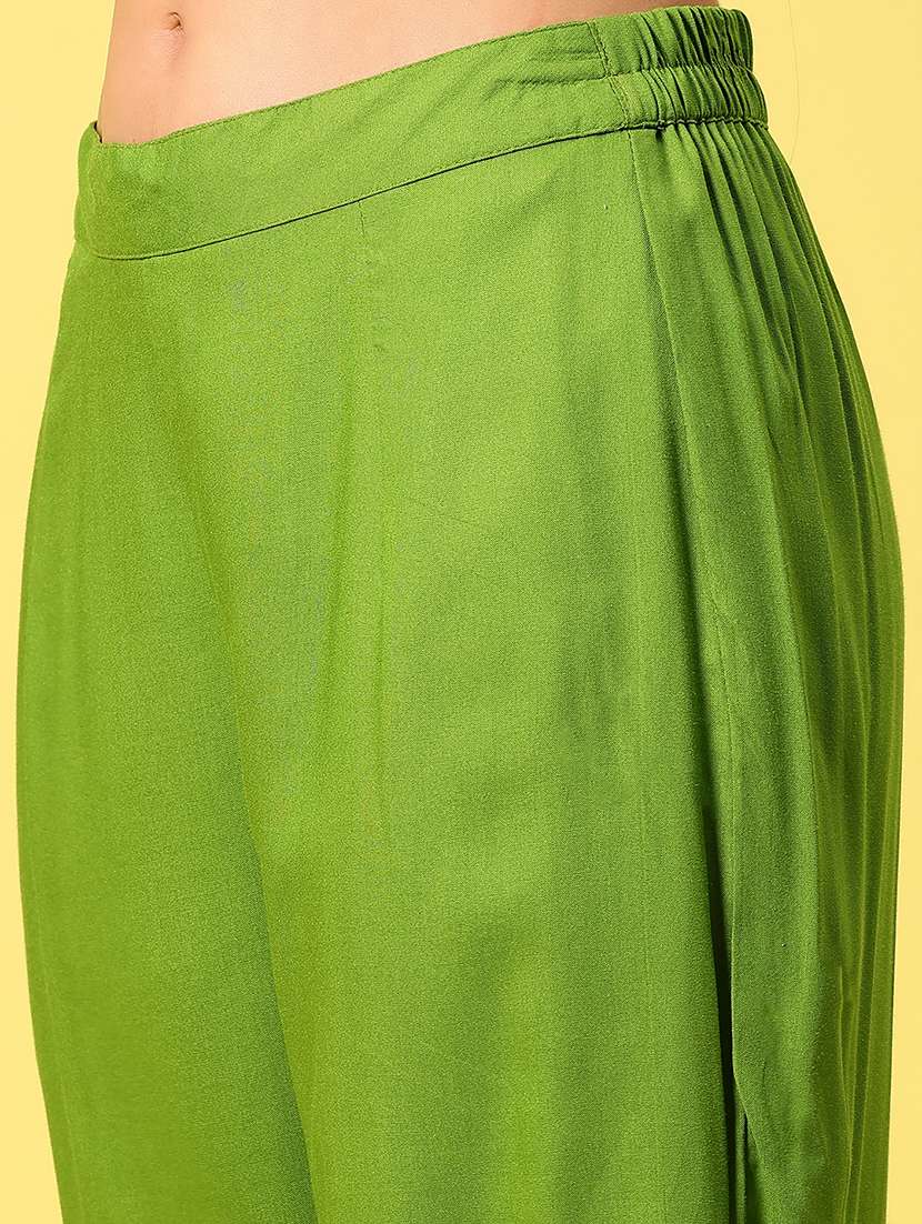 women leheriya three quarter sleeve kurta pant set - 22163269 -  Standard Image - 5