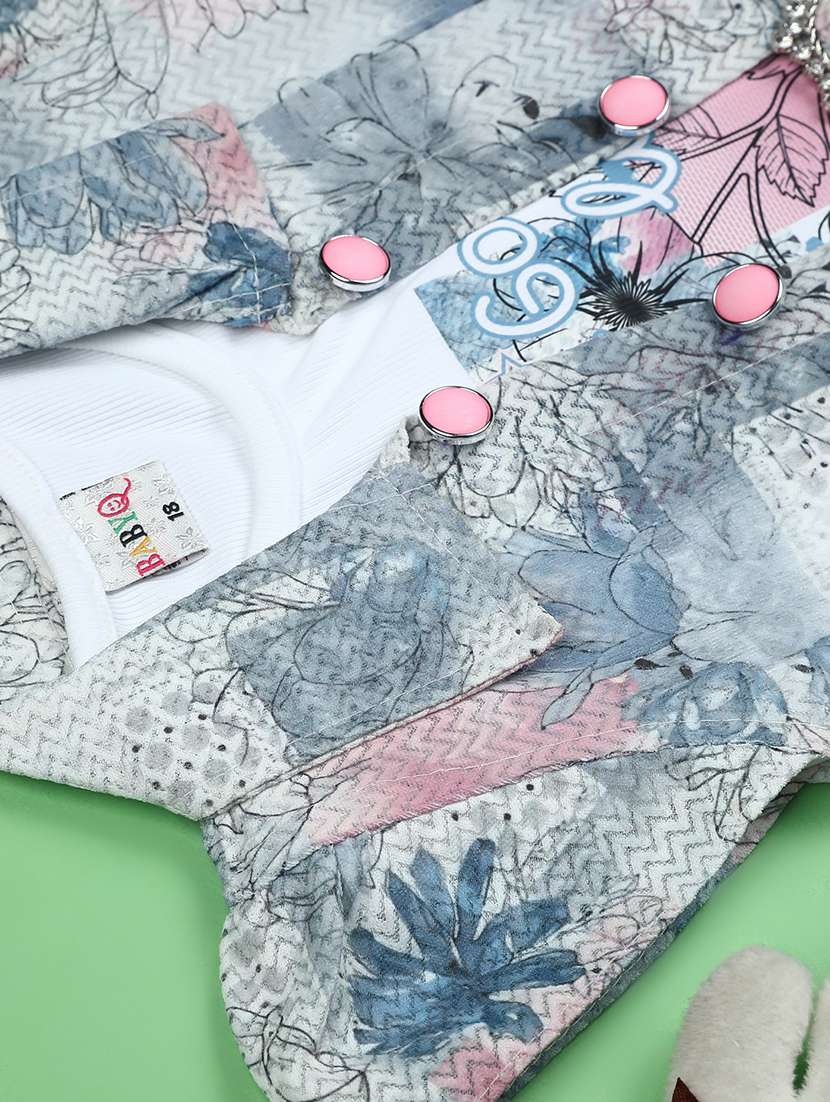 girls printed skirt and top co-ord set - 22163375 -  Standard Image - 3