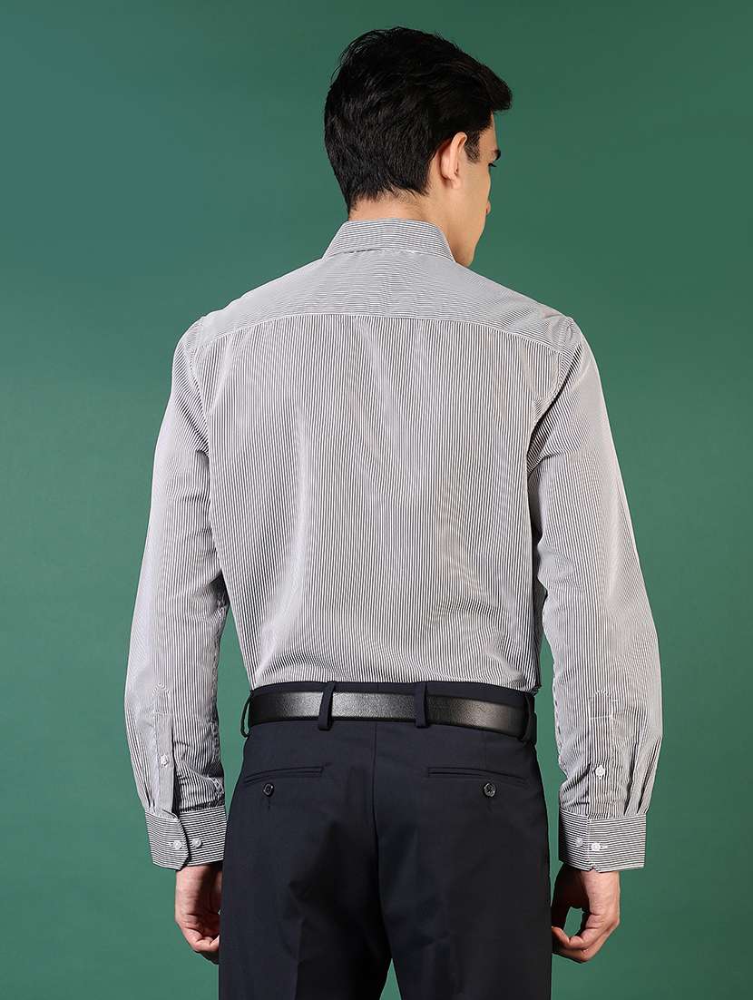 men striped long sleeve regualr fit formal shirt - 22163388 -  Standard Image - 3
